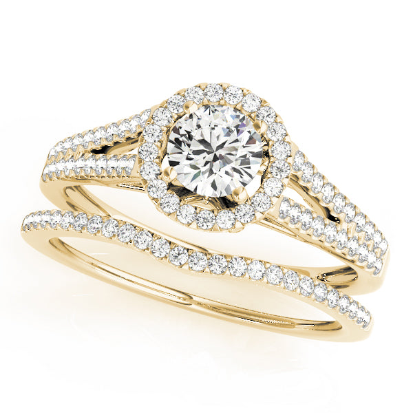 Engagement Rings Halo Round - TN50545-E