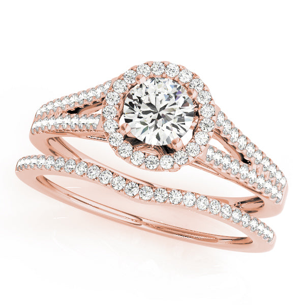 Engagement Rings Halo Round - TN50545-E