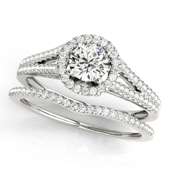 Engagement Rings Halo Round - TN50545-E