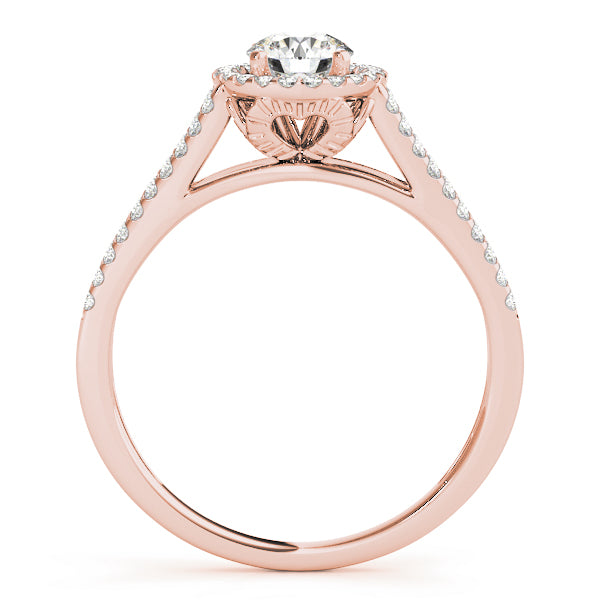 Engagement Rings Halo Round - TN50545-E