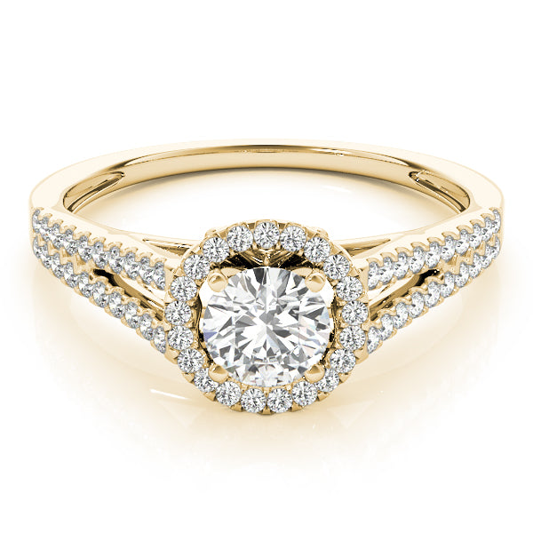 Engagement Rings Halo Round - TN50545-E