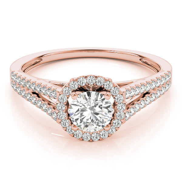 Engagement Rings Halo Round - TN50545-E