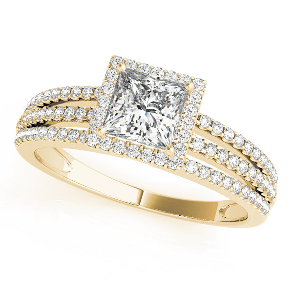 Engagement Rings Halo Square & Cushion - TN50548-E