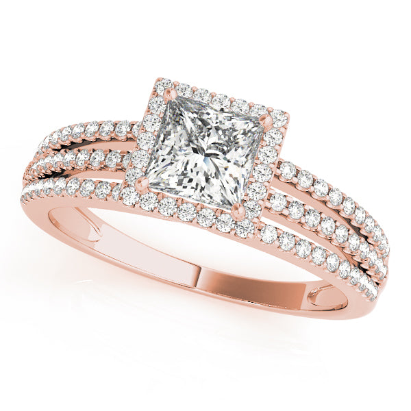 Engagement Rings Halo Square & Cushion - TN50548-E