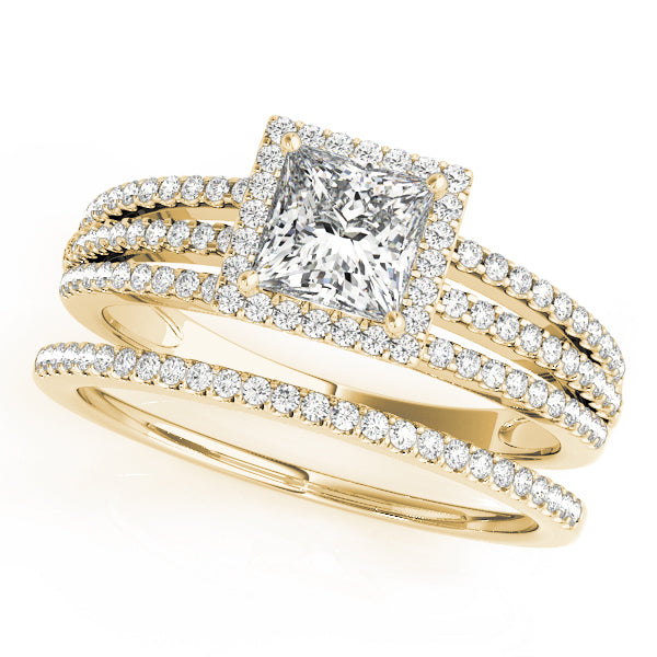 Engagement Rings Halo Square & Cushion - TN50548-E