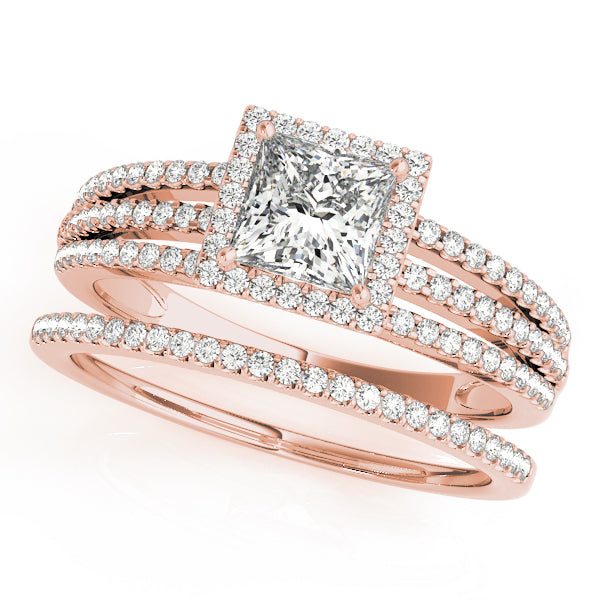 Engagement Rings Halo Square & Cushion - TN50548-E