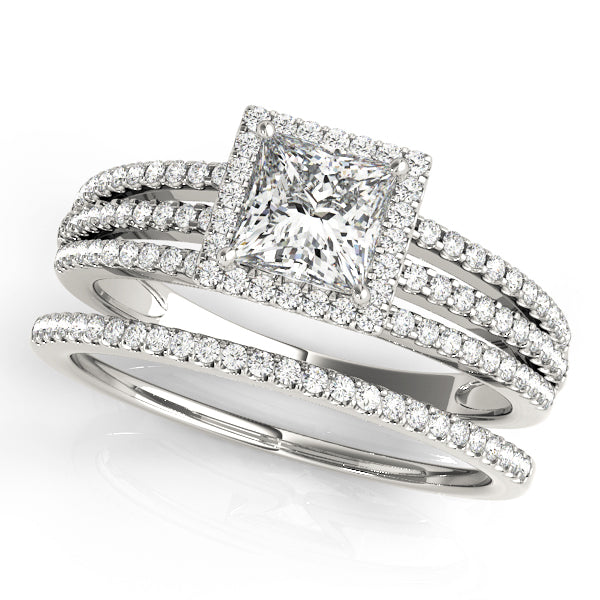 Engagement Rings Halo Square & Cushion - TN50548-E