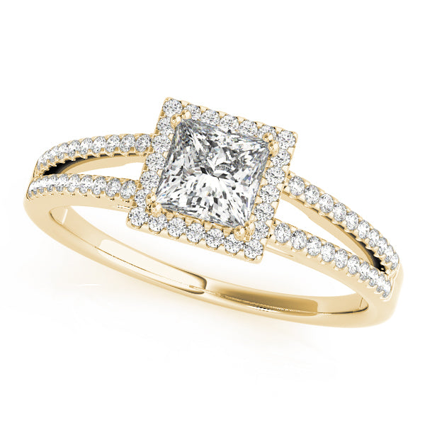 Engagement Rings Halo Square & Cushion - TN50549-E