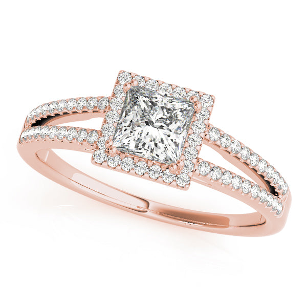 Engagement Rings Halo Square & Cushion - TN50549-E