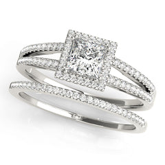 Engagement Rings Halo Square & Cushion - TN50549-E