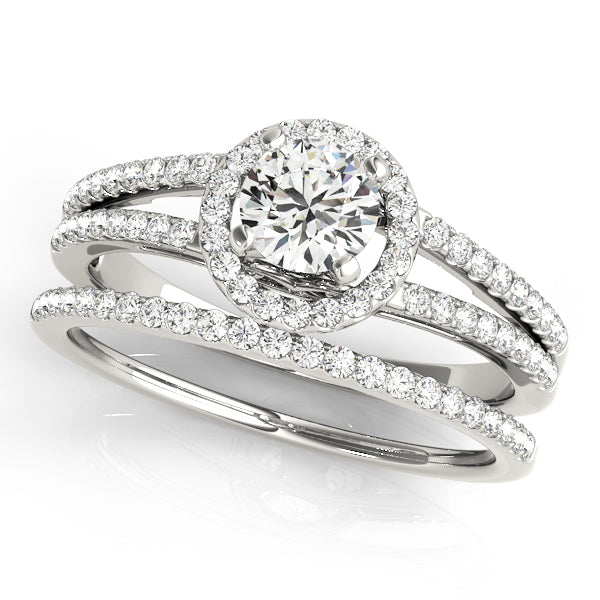 Engagement Rings Halo Round - TN50550-E