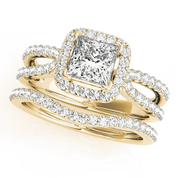 Engagement Rings Halo Square & Cushion - TN50552-E