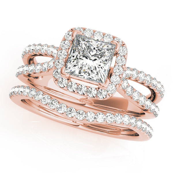 Engagement Rings Halo Square & Cushion - TN50552-E