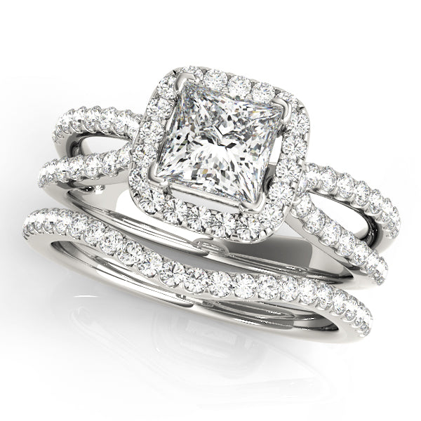 Engagement Rings Halo Square & Cushion - TN50552-E