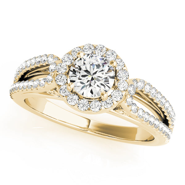 Engagement Rings Halo Round - TN50557-E