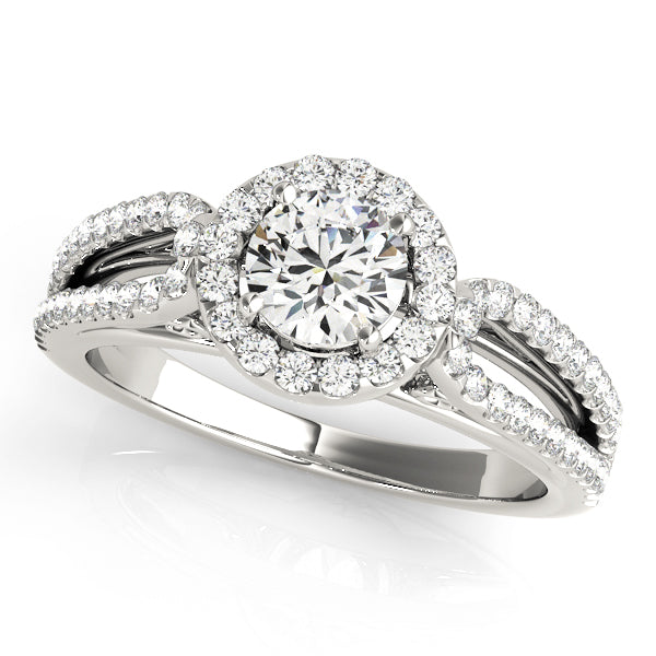 Engagement Rings Halo Round - TN50557-E