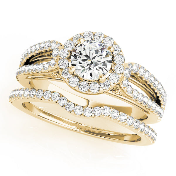 Engagement Rings Halo Round - TN50557-E