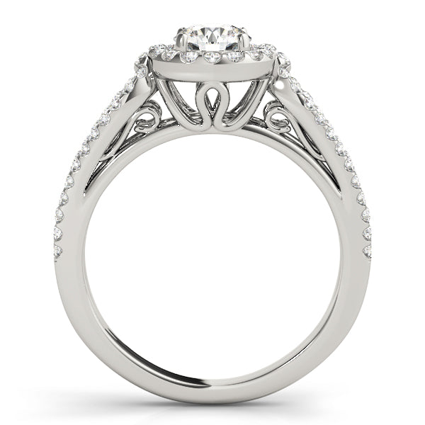 Engagement Rings Halo Round - TN50557-E