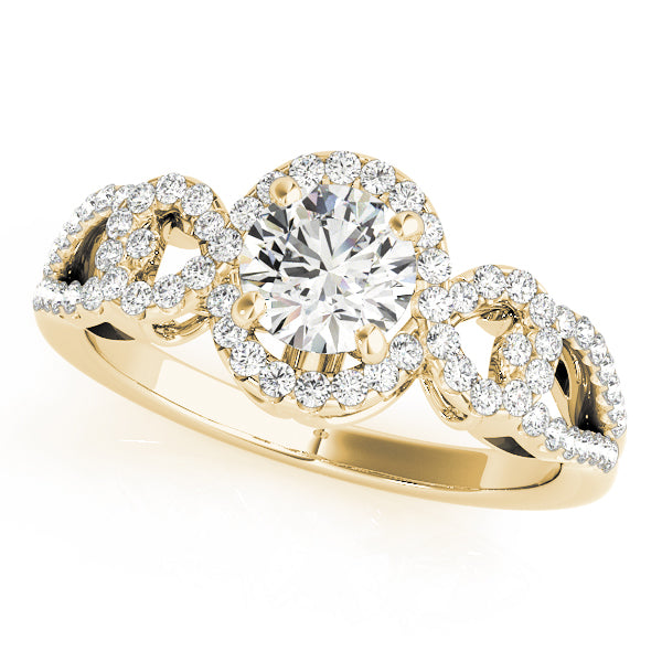 Engagement Rings Halo Round - TN50559-E