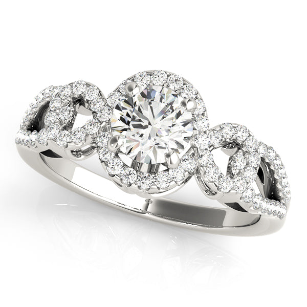 Engagement Rings Halo Round - TN50559-E