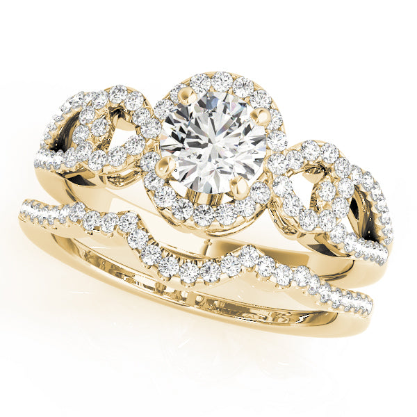 Engagement Rings Halo Round - TN50559-E