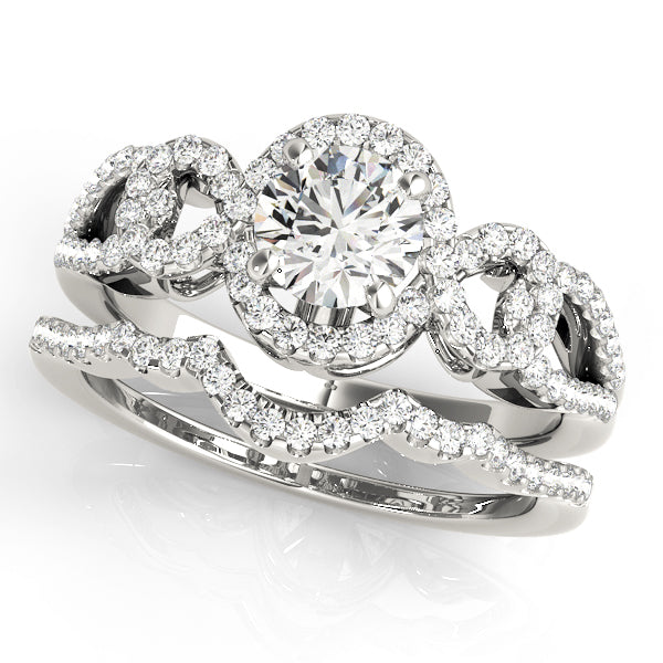 Engagement Rings Halo Round - TN50559-E