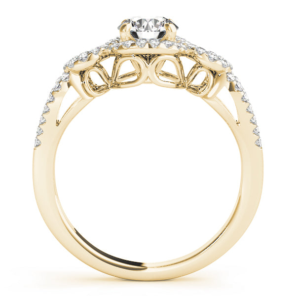 Engagement Rings Halo Round - TN50559-E