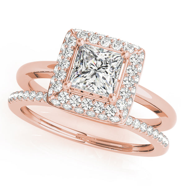 Engagement Rings Halo Square & Cushion - TN50565-E