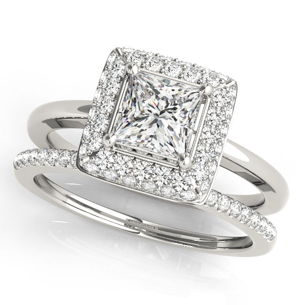 Engagement Rings Halo Square & Cushion - TN50565-E