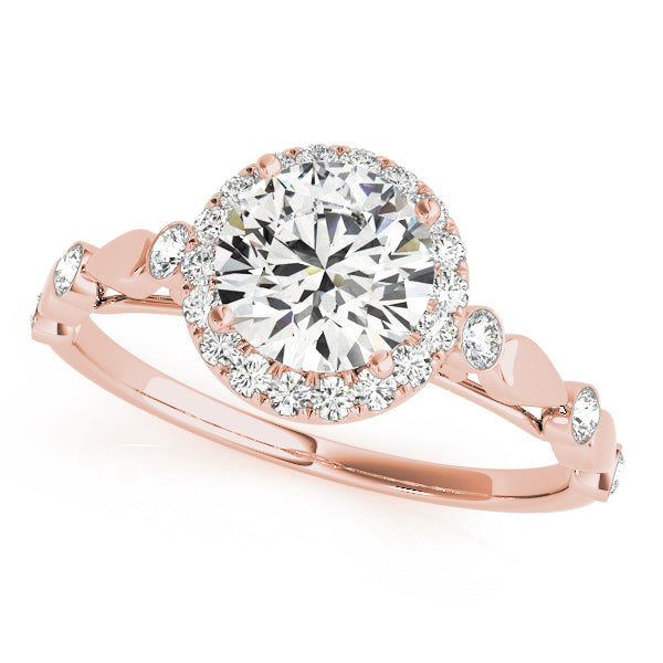 Engagement Rings Halo Round - TN50567-E