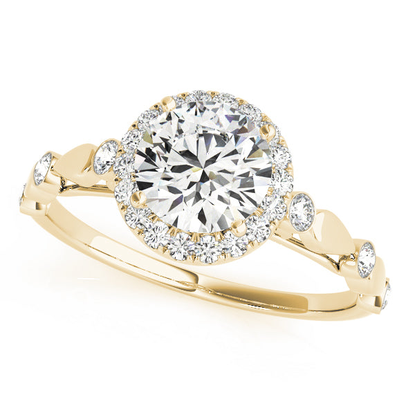 Engagement Rings Halo Round - TN50567-E