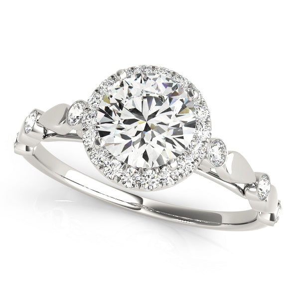 Engagement Rings Halo Round - TN50567-E