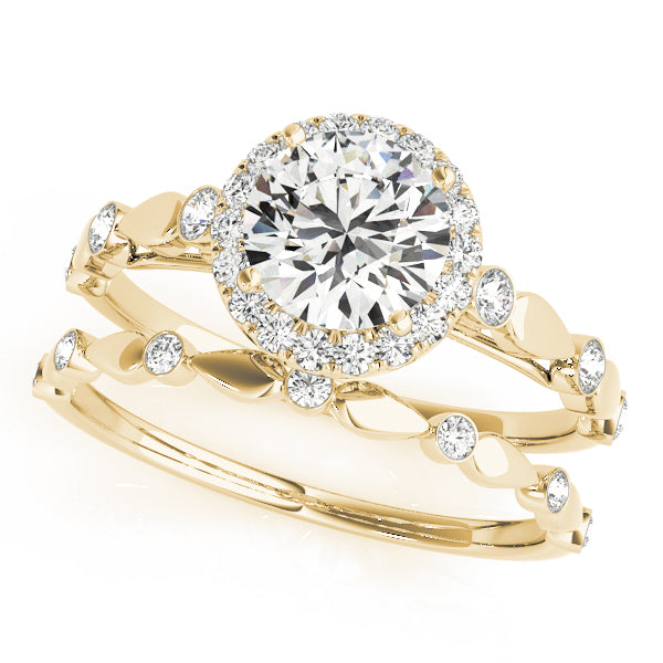 Engagement Rings Halo Round - TN50567-E