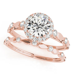 Engagement Rings Halo Round - TN50567-E