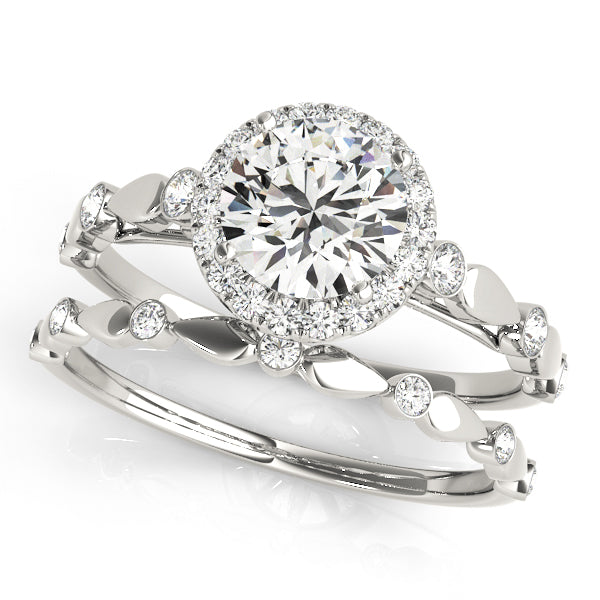 Engagement Rings Halo Round - TN50567-E