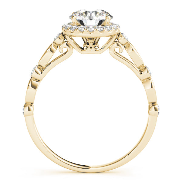 Engagement Rings Halo Round - TN50567-E