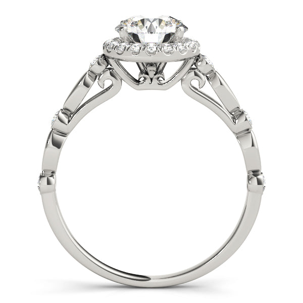 Engagement Rings Halo Round - TN50567-E