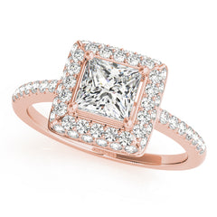 Engagement Rings Halo Square & Cushion - TN50568-E