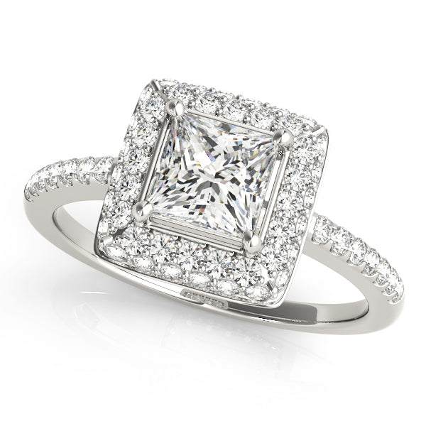 Engagement Rings Halo Square & Cushion - TN50568-E