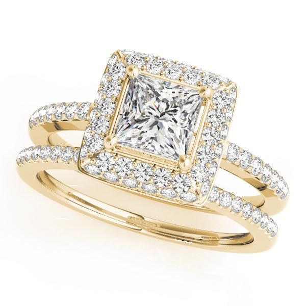 Engagement Rings Halo Square & Cushion - TN50568-E