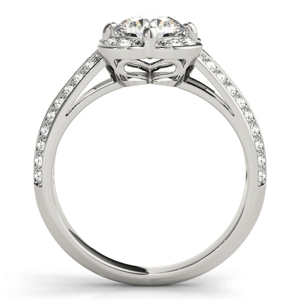 Engagement Rings Halo Round - TN50569-E