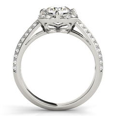 Engagement Rings Halo Round - TN50569-E