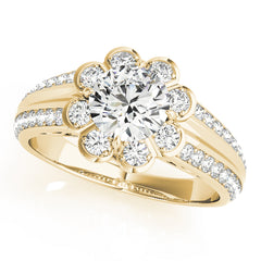 Engagement Rings Halo Round - TN50570-E