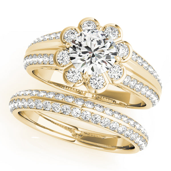 Engagement Rings Halo Round - TN50570-E