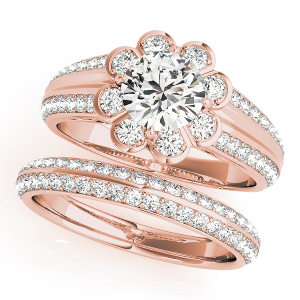 Engagement Rings Halo Round - TN50570-E