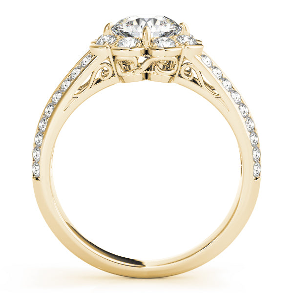 Engagement Rings Halo Round - TN50570-E