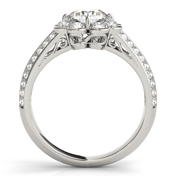 Engagement Rings Halo Round - TN50570-E