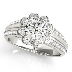 Engagement Rings Halo Round - TN50570-E