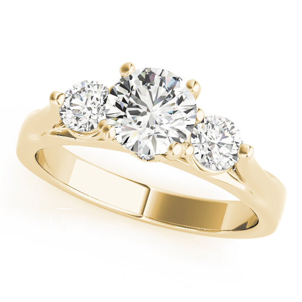 Engagement Rings 3 Stone Round - TN50573-E