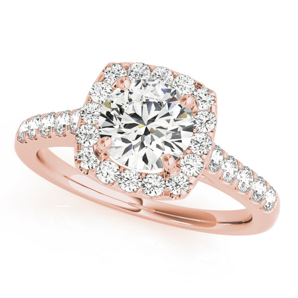 Engagement Rings Halo Round - TN50576-E